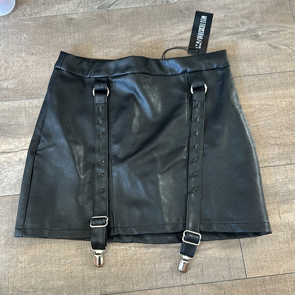 Current Mood Things With Endings Mini Skirt